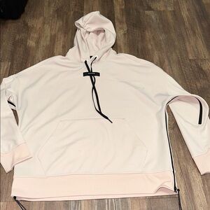 On Cloud Performance Tech Hoodie Pullover Workout Running Logo Peach‎ sz L